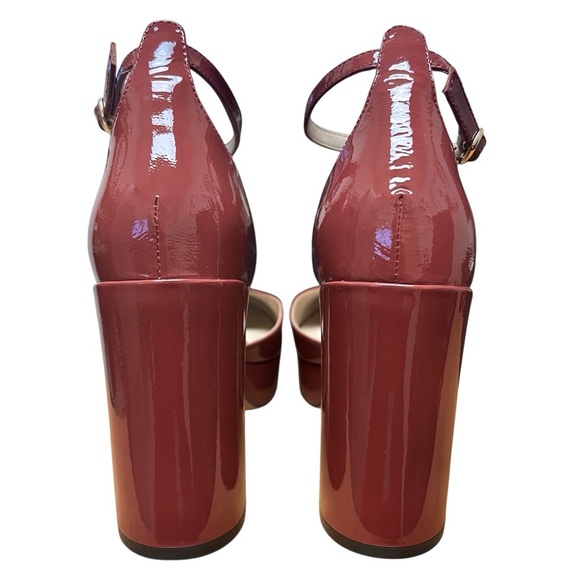 Naturalizer 27 Edit 6.5M Mauve Pink Patent Leather Comfort Office Platform Pumps - Picture 6 of 11